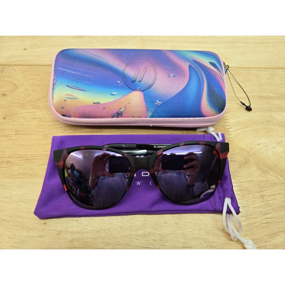 Blenders Polarized Sunglasses‎ Blueberry Shine Starlet Cat-Eye